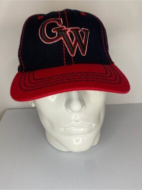 Gardner Webb Bulldogs Zephyr Hat XL Black Red Fitted Baseball Cap NCAA